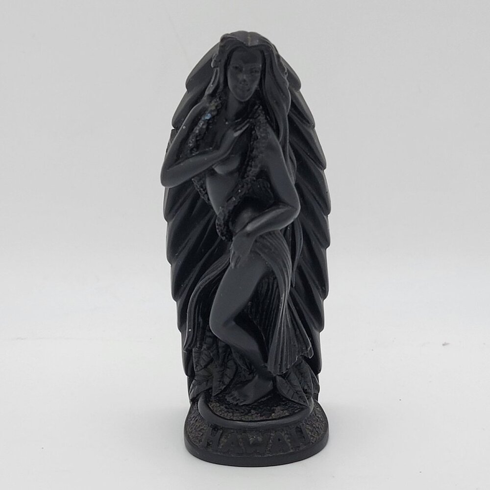 Vintage Coco Joe’s Lava Stone Figurine – Model No. 14053 – 4.75” Hawaiian Hula M